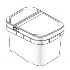 1.6 Gallon Rectangle Container