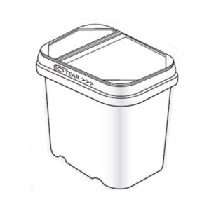 2.8 Liter Rectangle Container
