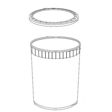 3.0 Gallon Ice Cream Pail (12 quart)