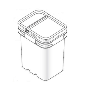 4 gallon rectangle container