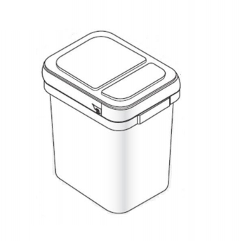 4.25 gallon Rectangle container
