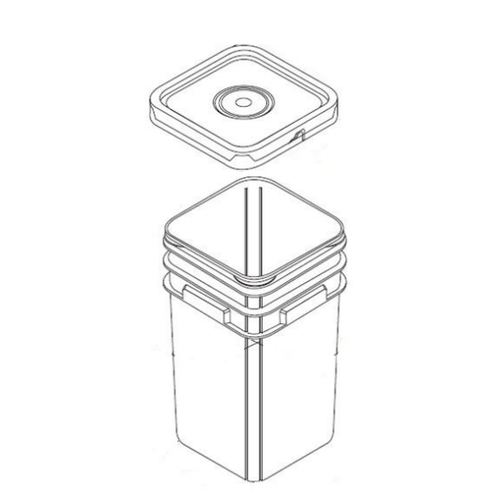 5 Gallon Square Container