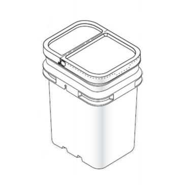 5.3 gallon rectangle container