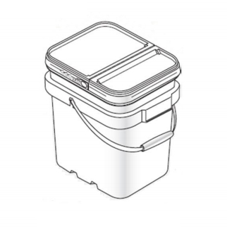 6.5 gallon rectangle container