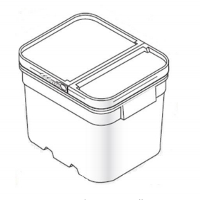 8 gallon rectangle container